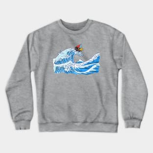 Hokusai Great Cat Wave Crewneck Sweatshirt